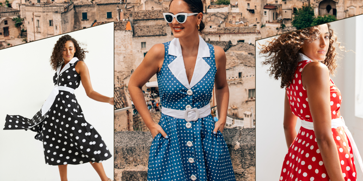 50s style hotsell polka dot dress