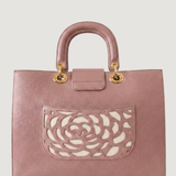 The Manhattan Laptop Tote in Dusty Pink