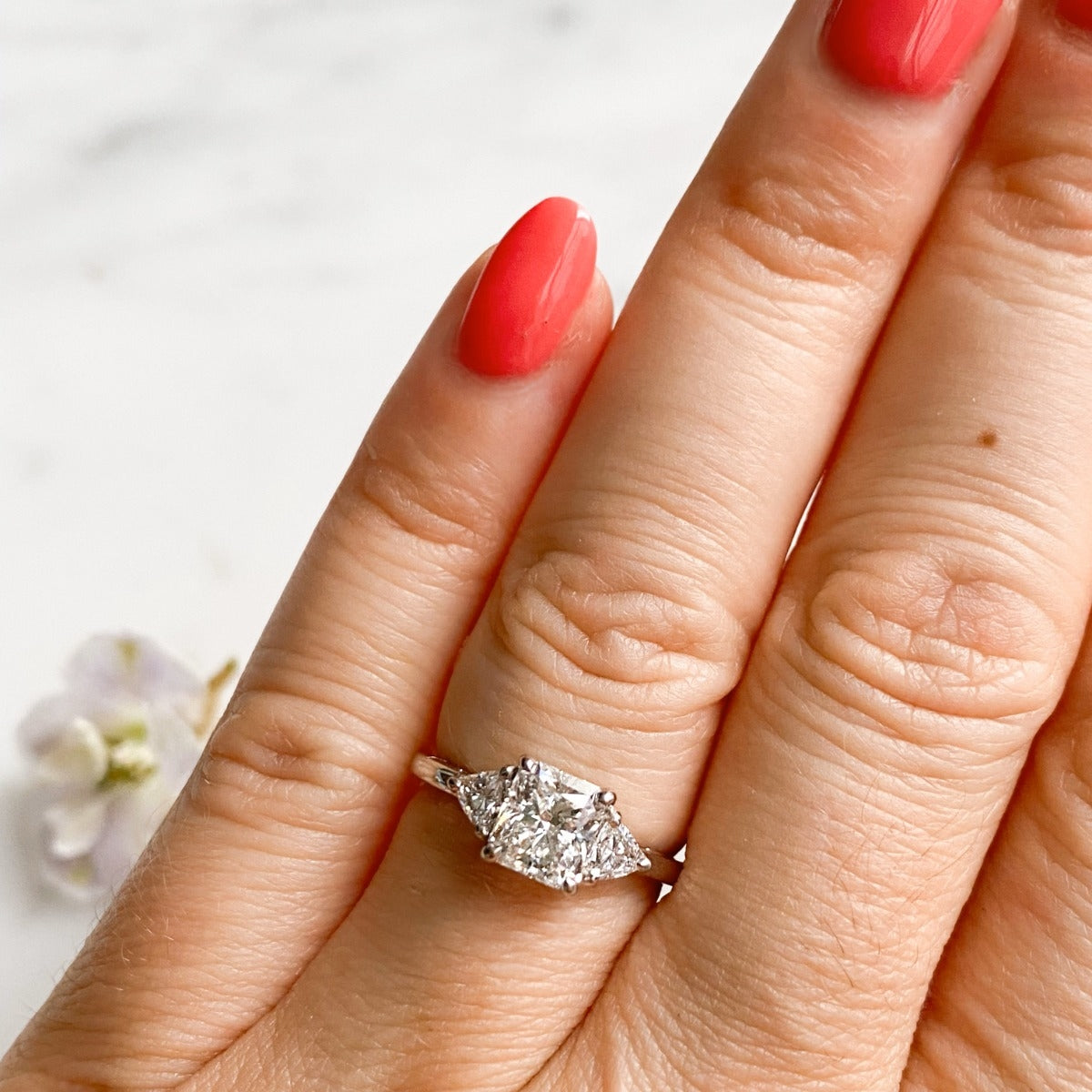 April Radiant 3-Stone